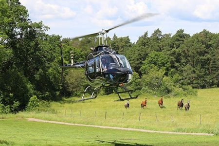 Helikopter på Artipelag