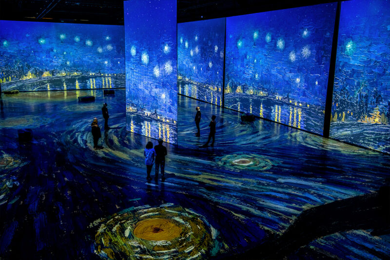 Konstupplevelsen Imagine van Gogh i Artipelags Artbox