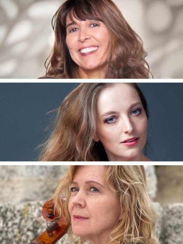 Bildcollage med Débora Halász, Susanna Wollf och Kristin Alsos Strand.